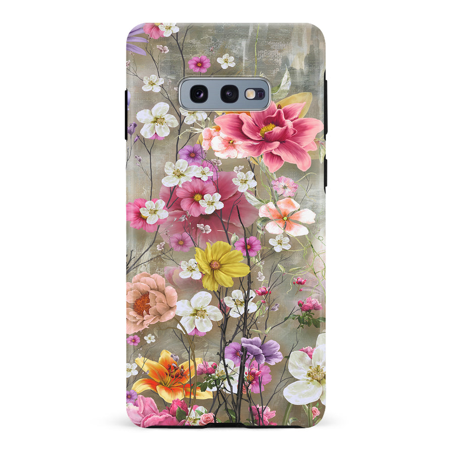 Samsung Galaxy S10e Tropical Paradise Painted Flowers Phone Case