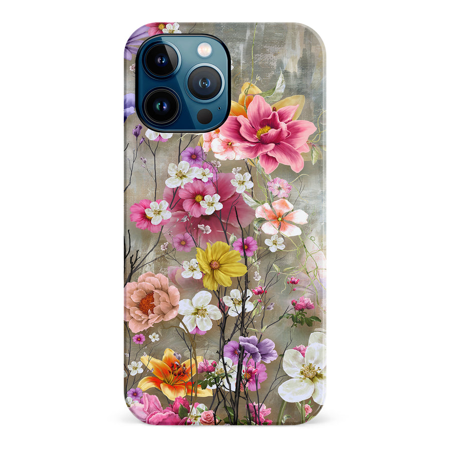 iPhone 12 Pro Max Tropical Paradise Painted Flowers Phone Case
