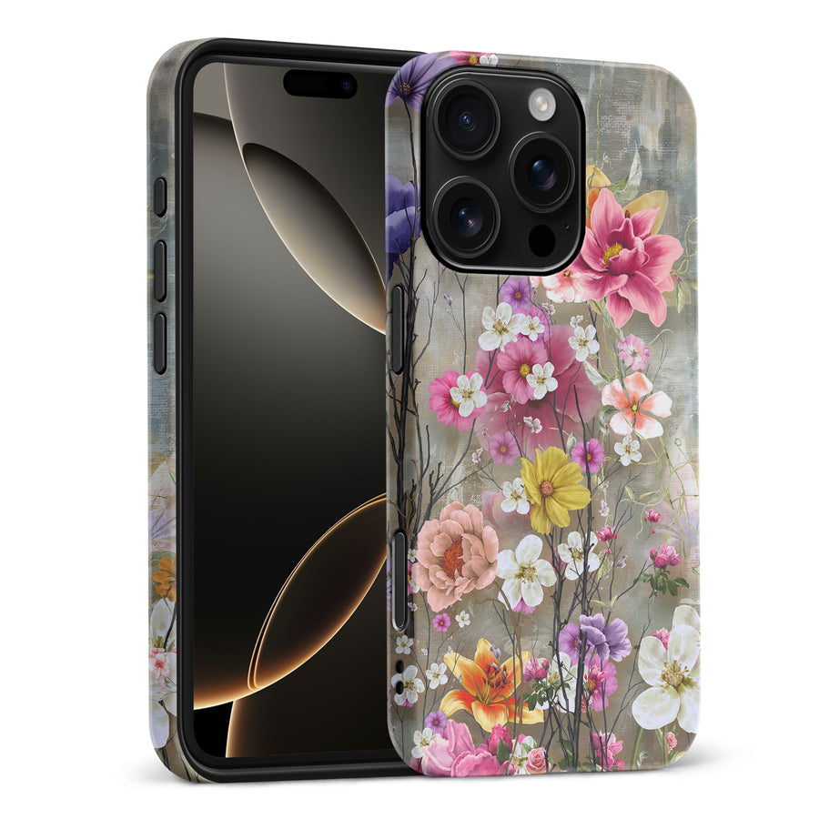 iPhone 16 Pro Max Tropical Paradise Painted Flowers Phone Case