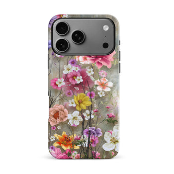 iPhone 17 Pro Max Tropical Paradise Painted Flowers Phone Case