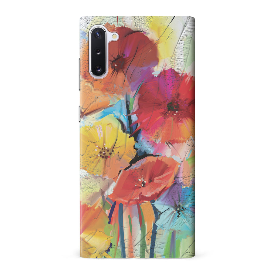 Samsung Galaxy Note 10 Fusion of Flora Painted Flowers Phone Case
