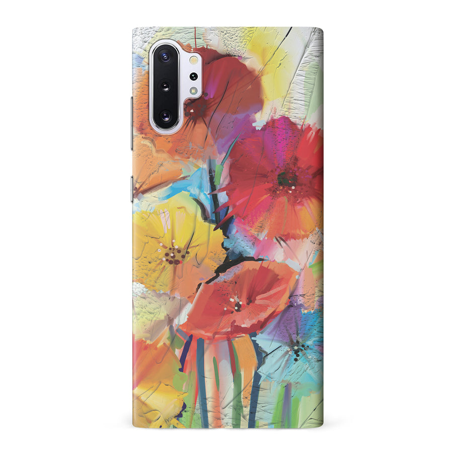 Samsung Galaxy Note 10 Plus Fusion of Flora Painted Flowers Phone Case