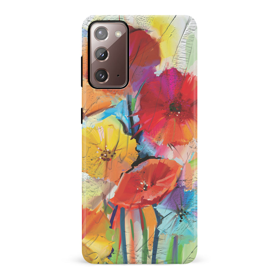 Samsung Galaxy Note 20 Fusion of Flora Painted Flowers Phone Case