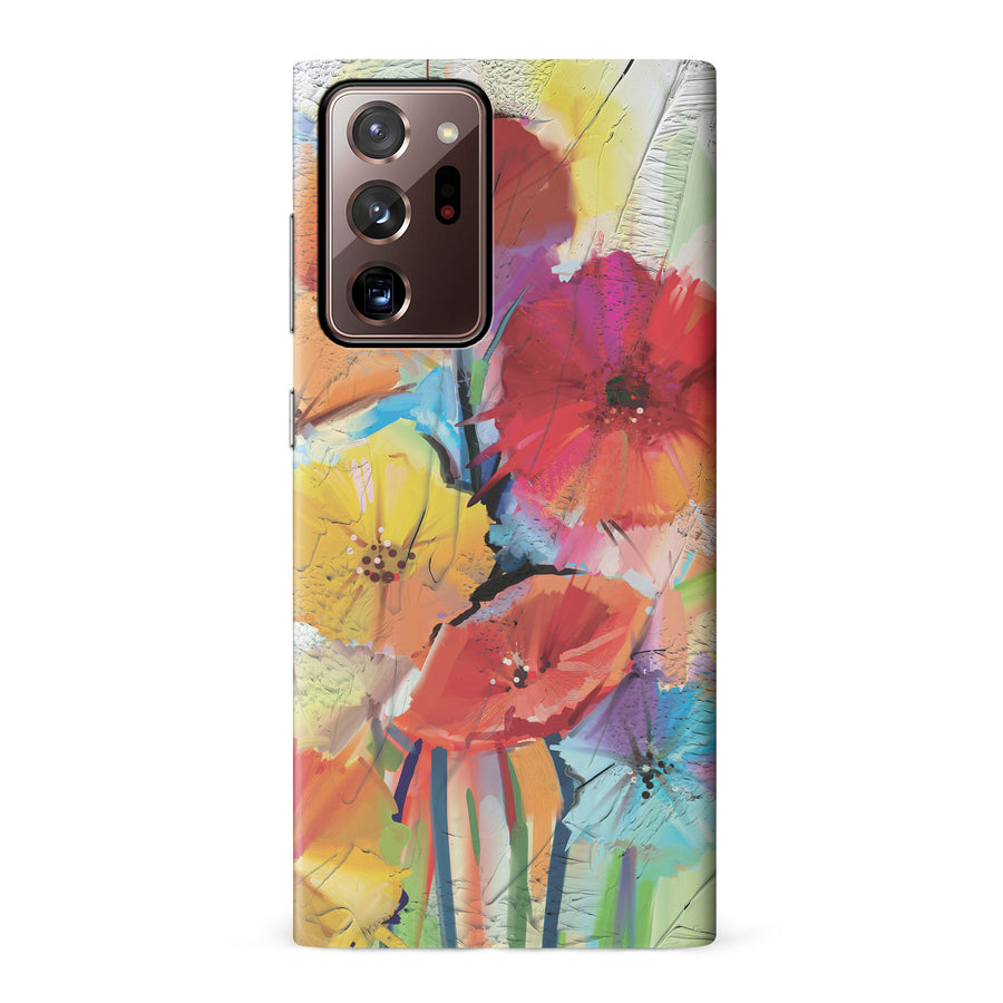 Samsung Galaxy Note 20 Ultra Fusion of Flora Painted Flowers Phone Case
