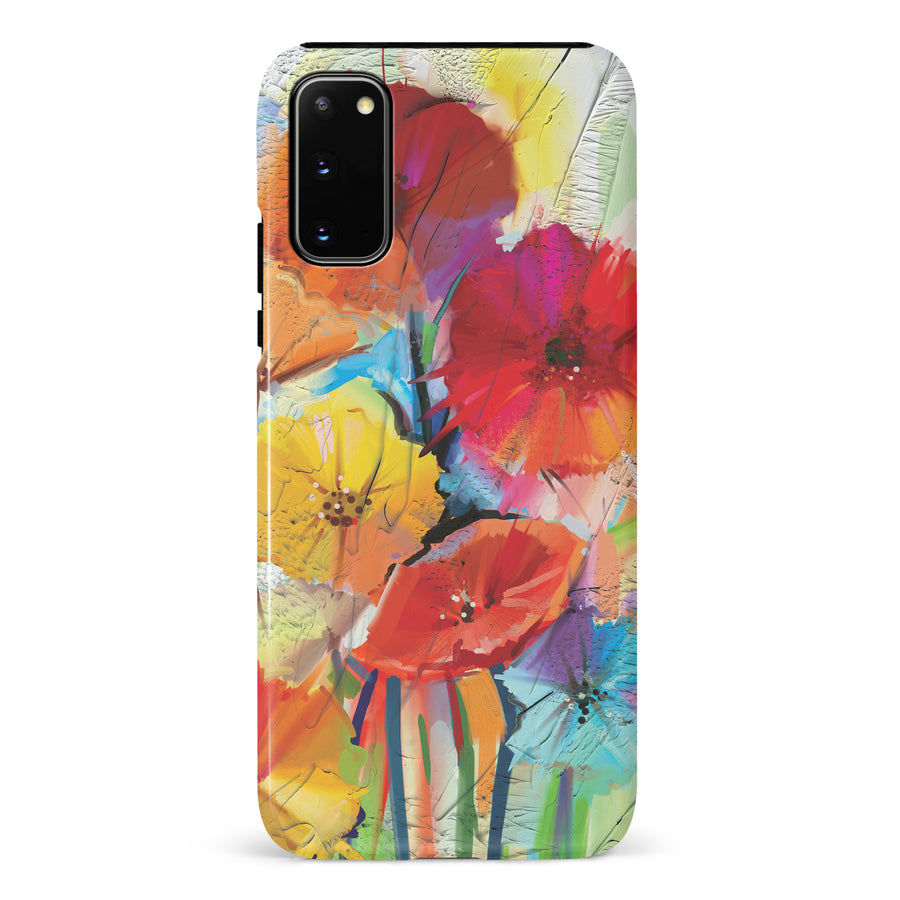 Samsung Galaxy S20 Fusion of Flora Painted Flowers Phone Case