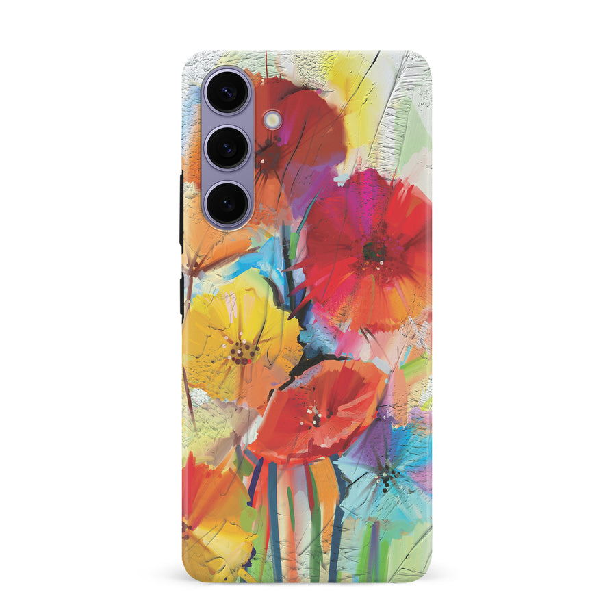 Samsung Galaxy S24 Plus Fusion of Flora Painted Flowers Phone Case