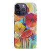 iPhone 14 Pro Max Fusion of Flora Painted Flowers Phone Case