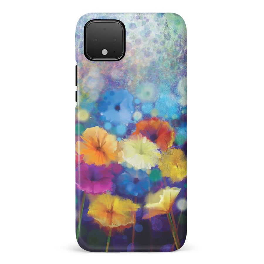 Google Pixel 4 Blossoms Painted Flowers Phone Case