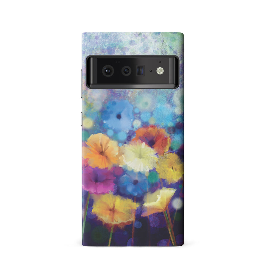 Google Pixel 6 Blossoms Painted Flowers Phone Case