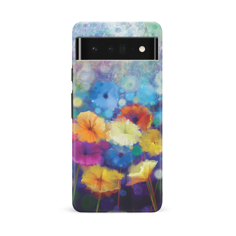 Google Pixel 6A Blossoms Painted Flowers Phone Case