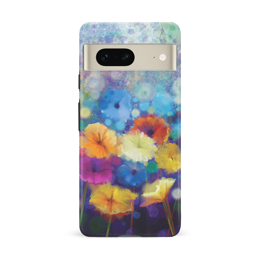 Google Pixel 7 Blossoms Painted Flowers Phone Case