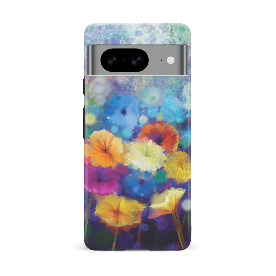 Google Pixel 8 Blossoms Painted Flowers Phone Case