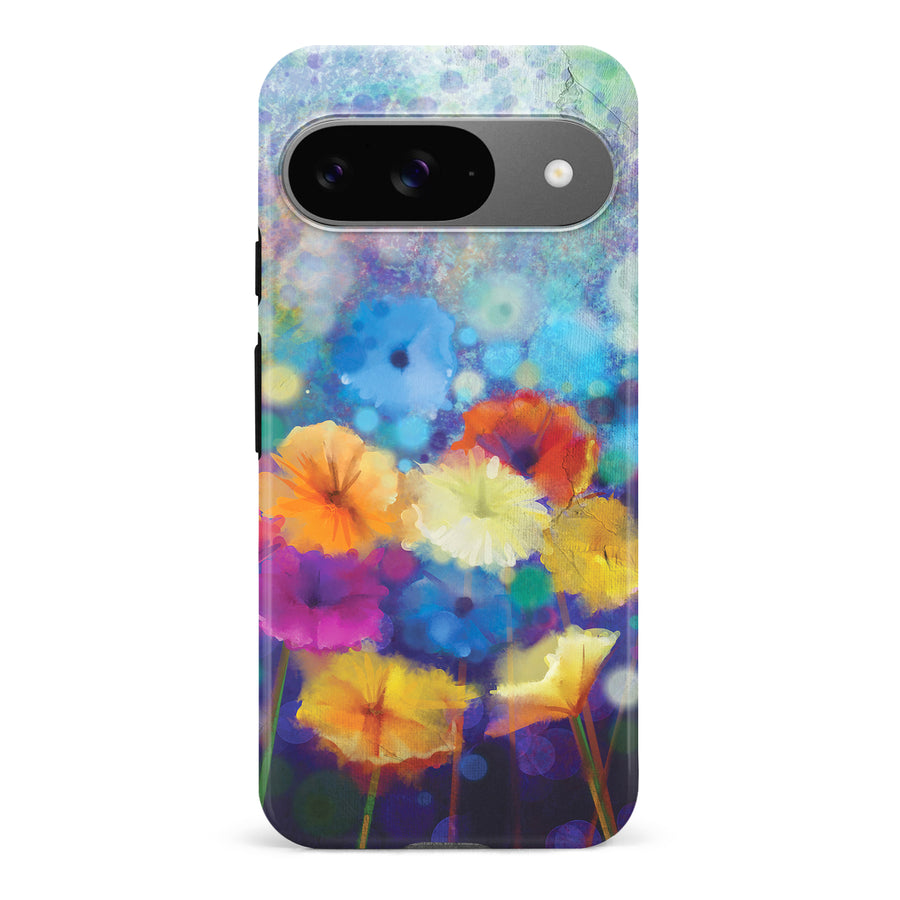 Google Pixel 9 Blossoms Painted Flowers Phone Case