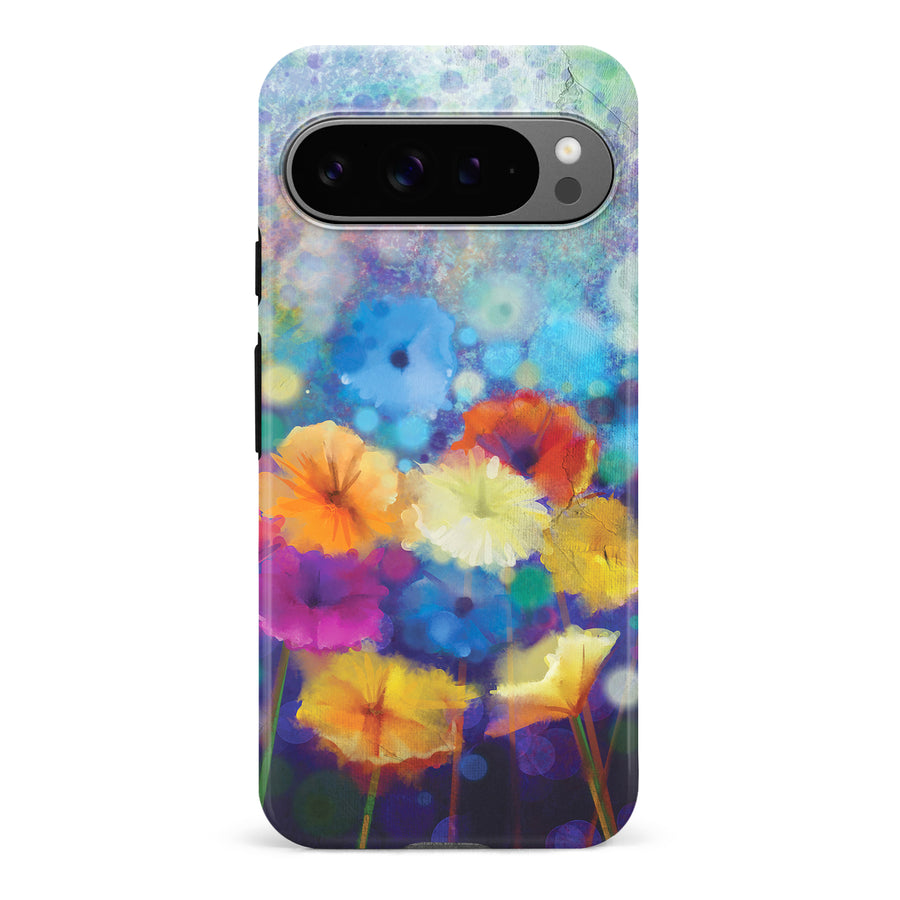 Google Pixel 9 Pro Blossoms Painted Flowers Phone Case