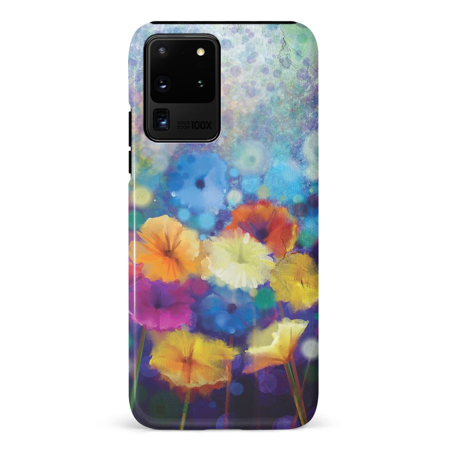 Samsung Galaxy S20 Ultra Blossoms Painted Flowers Phone Case