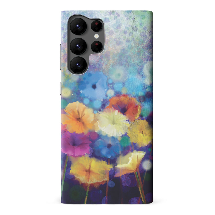 Samsung Galaxy S22 Ultra Blossoms Painted Flowers Phone Case