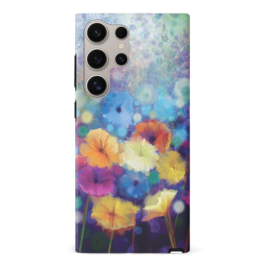 Samsung Galaxy S24 Ultra Blossoms Painted Flowers Phone Case