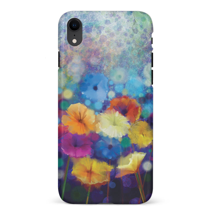 iPhone XR Blossoms Painted Flowers Phone Case