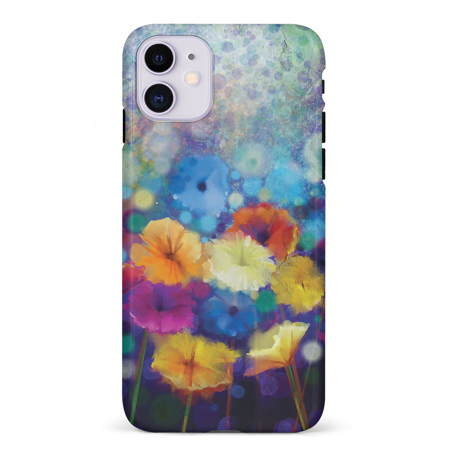 iPhone 11 Blossoms Painted Flowers Phone Case