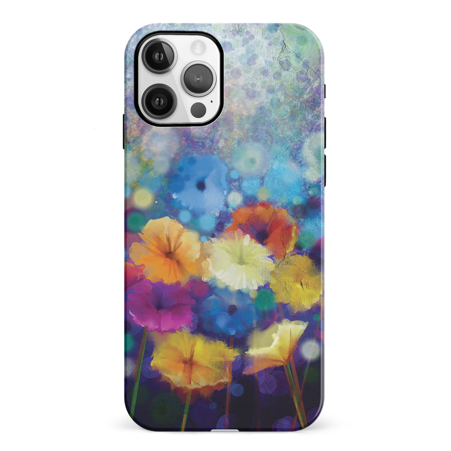 iPhone 12 Blossoms Painted Flowers Phone Case