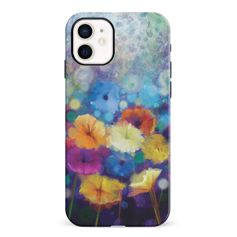 iPhone 12 Mini Blossoms Painted Flowers Phone Case