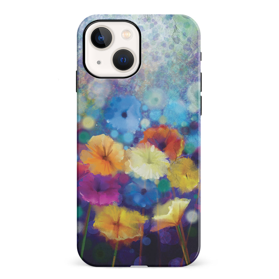 iPhone 13 Blossoms Painted Flowers Phone Case