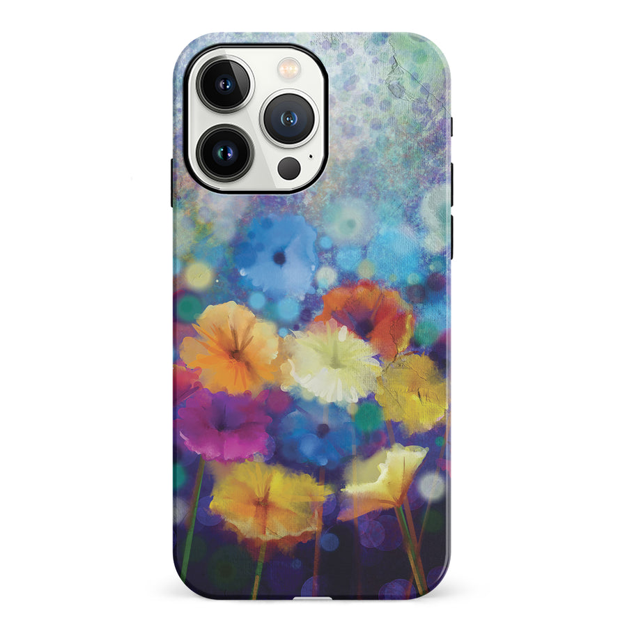 iPhone 13 Pro Blossoms Painted Flowers Phone Case