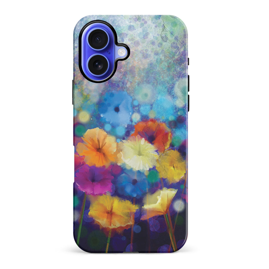 iPhone 16 Plus Blossoms Painted Flowers Phone Case