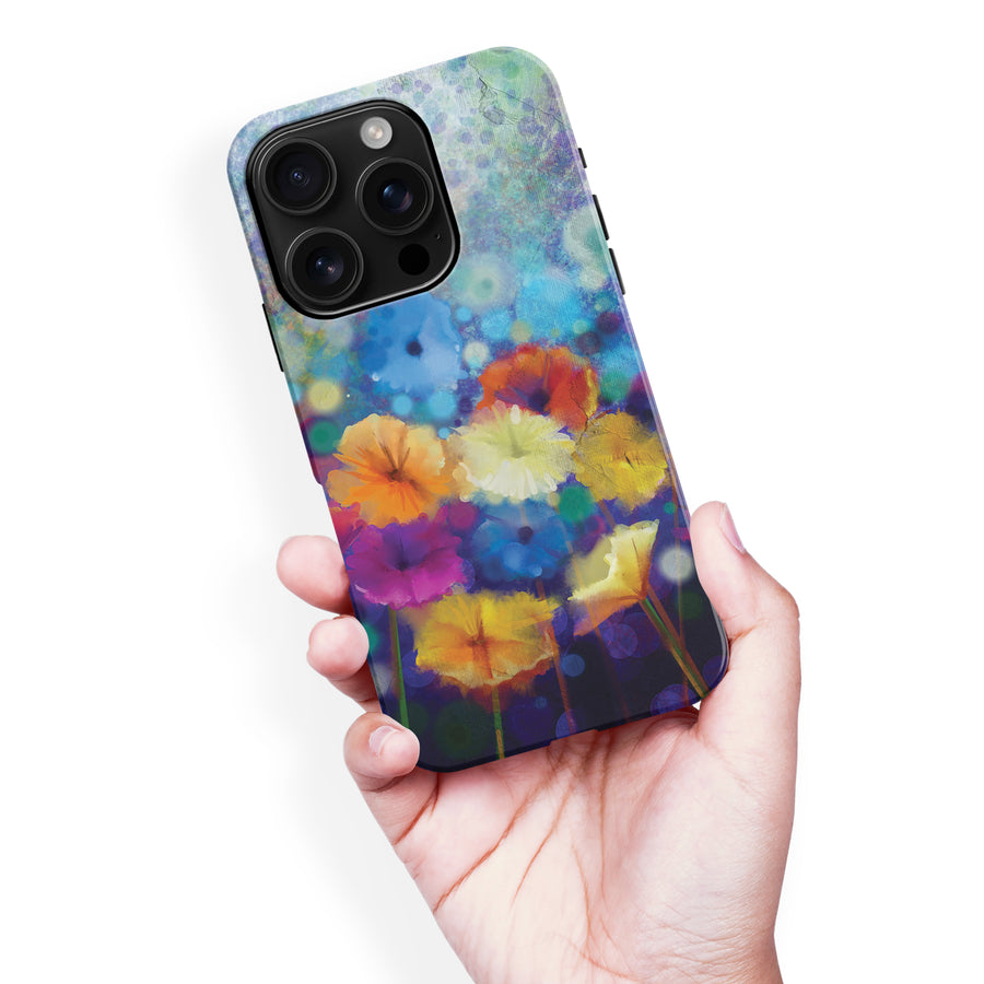 iPhone 16 Pro Max Blossoms Painted Flowers Phone Case