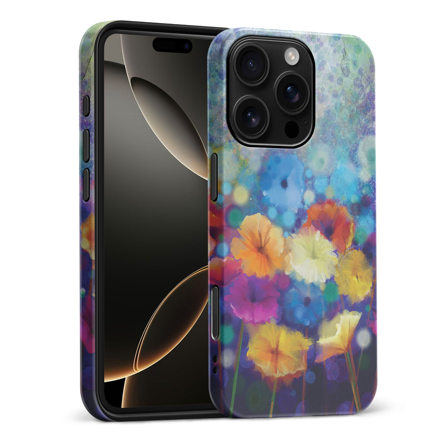 iPhone 16 Pro Max Blossoms Painted Flowers Phone Case