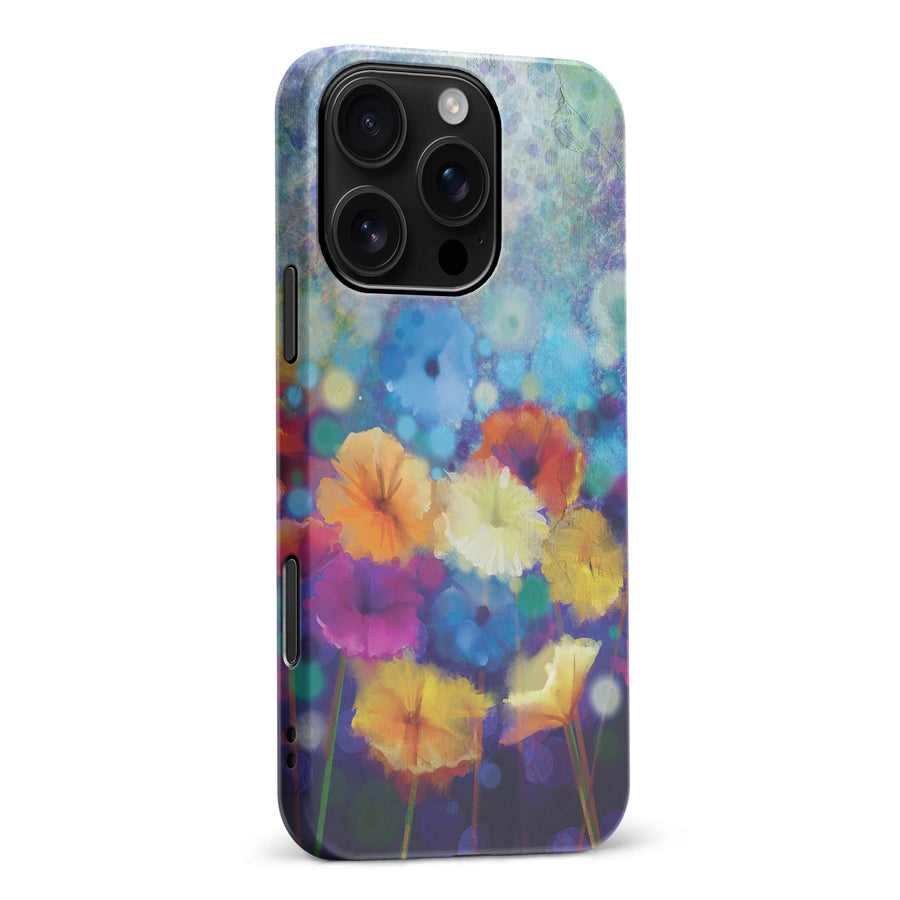 iPhone 16 Pro Max Blossoms Painted Flowers Phone Case