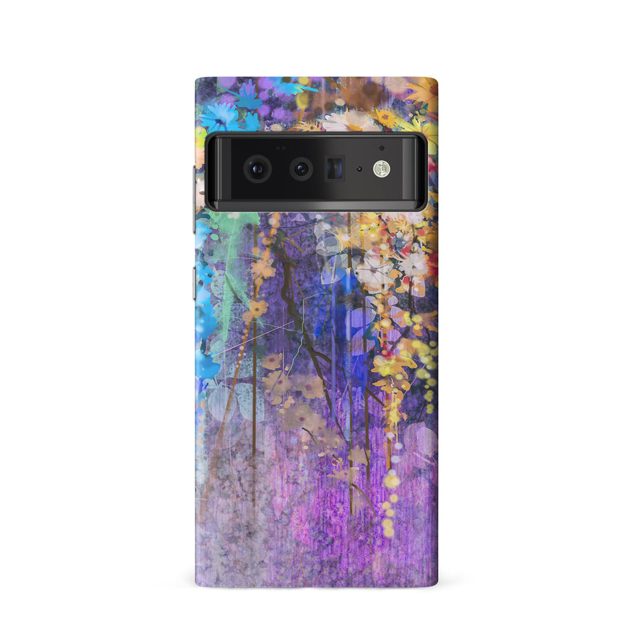 Google Pixel 6 Watercolor Painted Flowers Phone Case