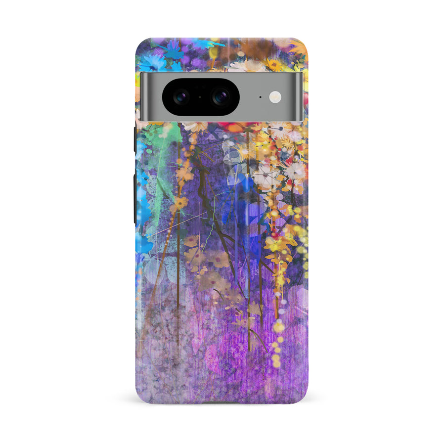 Google Pixel 8 Watercolor Painted Flowers Phone Case