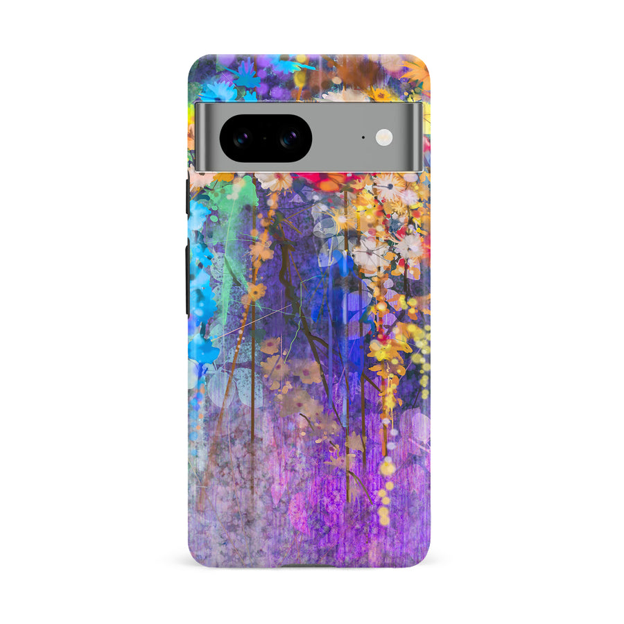 Google Pixel 8A Watercolor Painted Flowers Phone Case