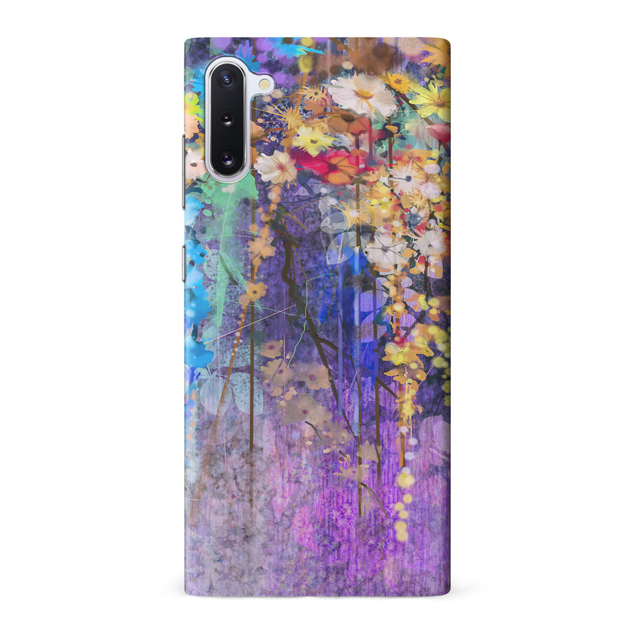 Samsung Galaxy Note 10 Watercolor Painted Flowers Phone Case