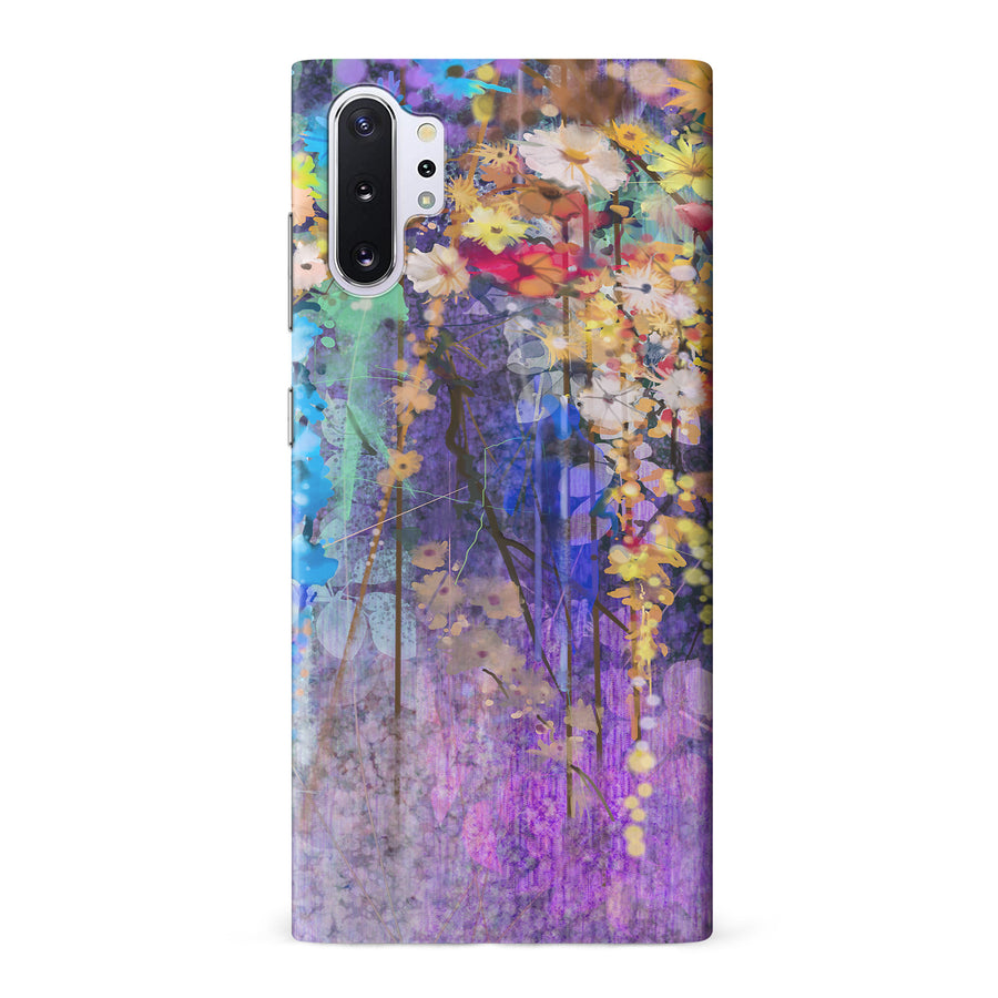 Samsung Galaxy Note 10 Plus Watercolor Painted Flowers Phone Case
