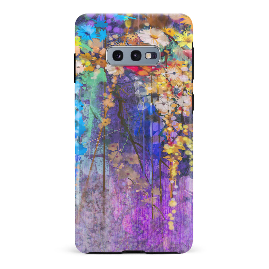 Samsung Galaxy S10e Watercolor Painted Flowers Phone Case