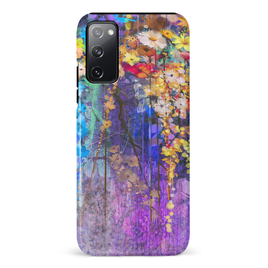 Samsung Galaxy S20 FE Watercolor Painted Flowers Phone Case
