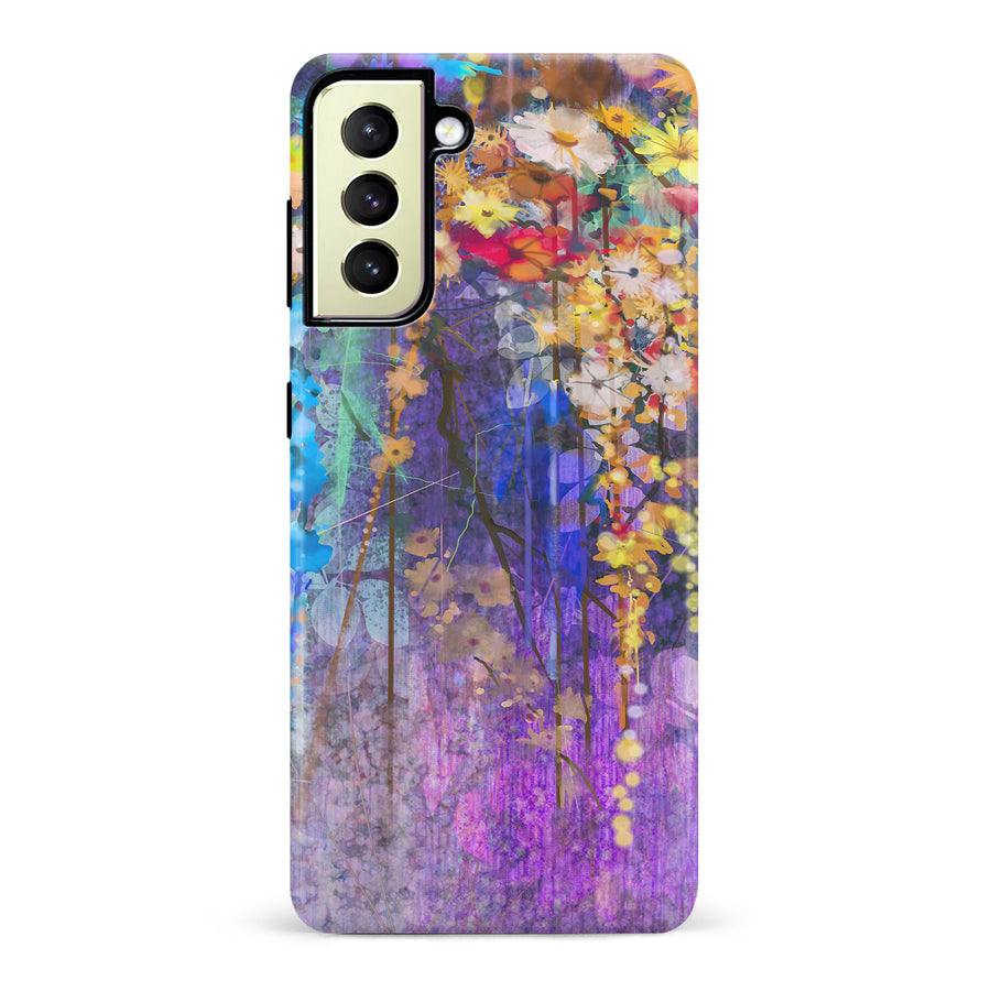 Samsung Galaxy S22 Plus Watercolor Painted Flowers Phone Case