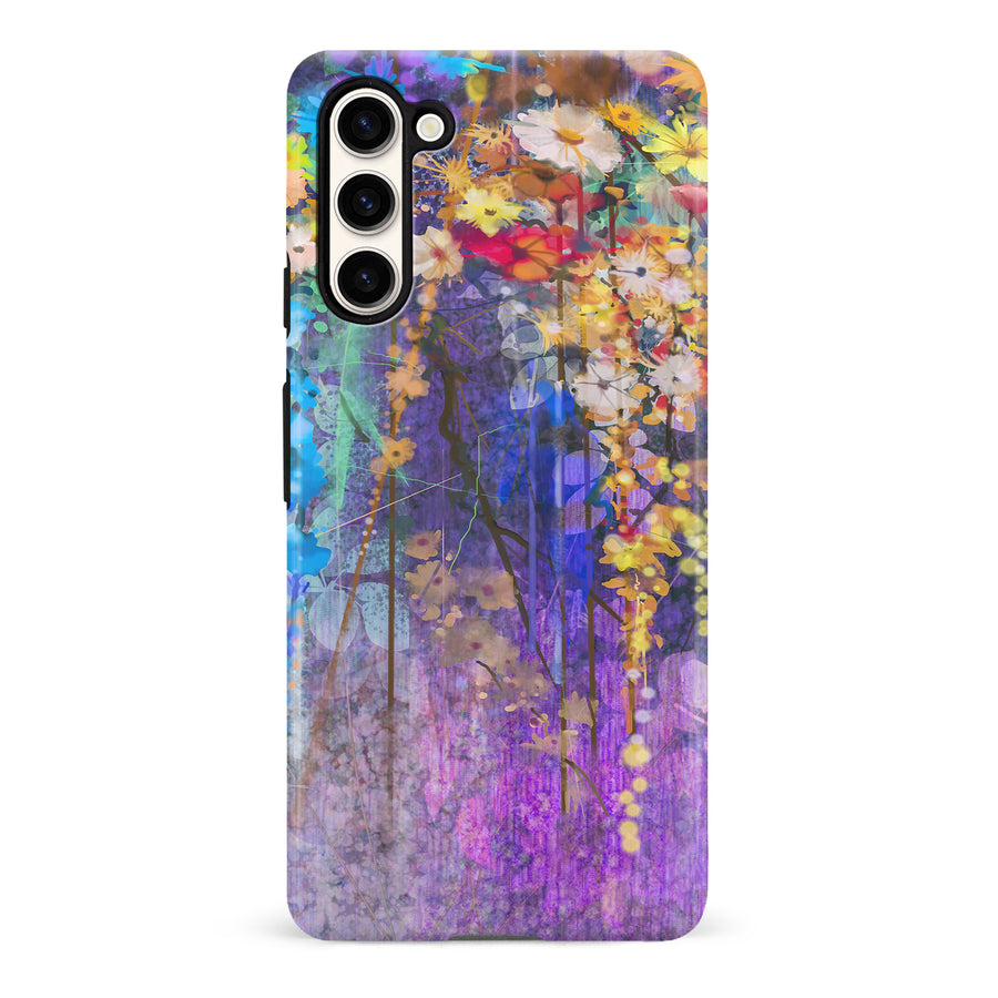 Samsung Galaxy S23 Watercolor Painted Flowers Phone Case