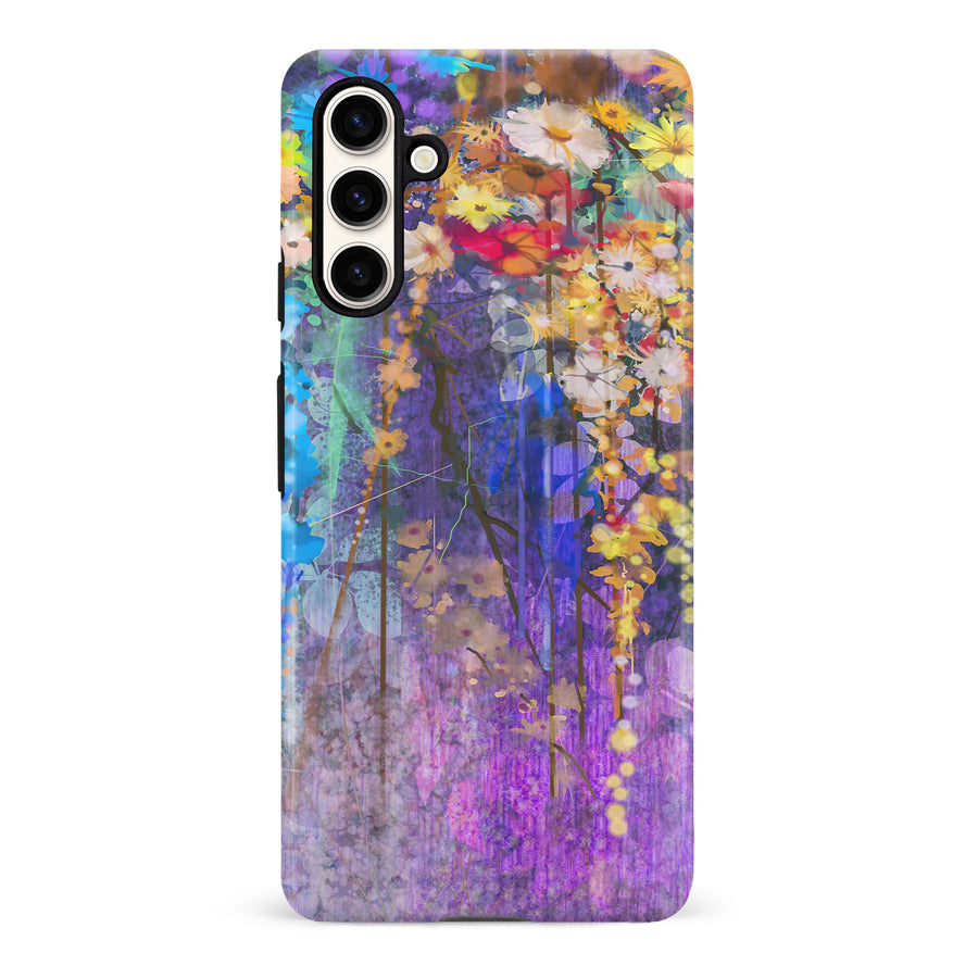 Samsung Galaxy S23 FE Watercolor Painted Flowers Phone Case