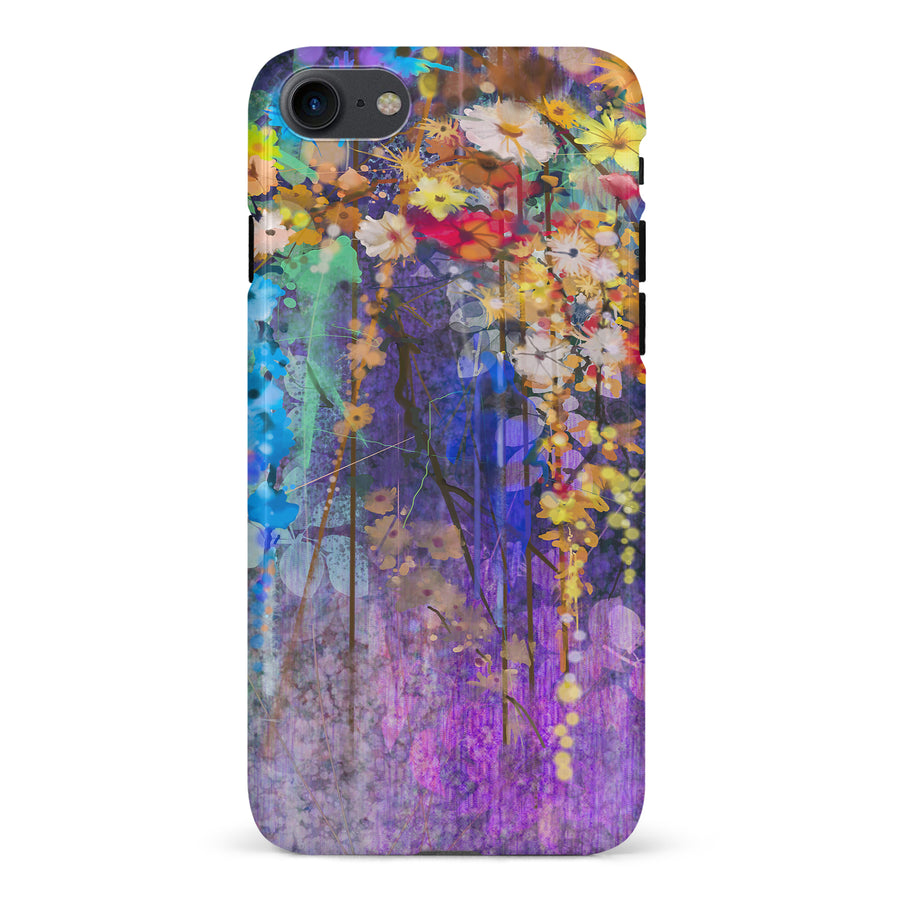 iPhone 7/8/SE Watercolor Painted Flowers Phone Case