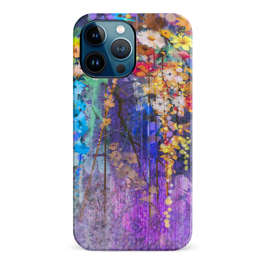 iPhone 12 Pro Max Watercolor Painted Flowers Phone Case