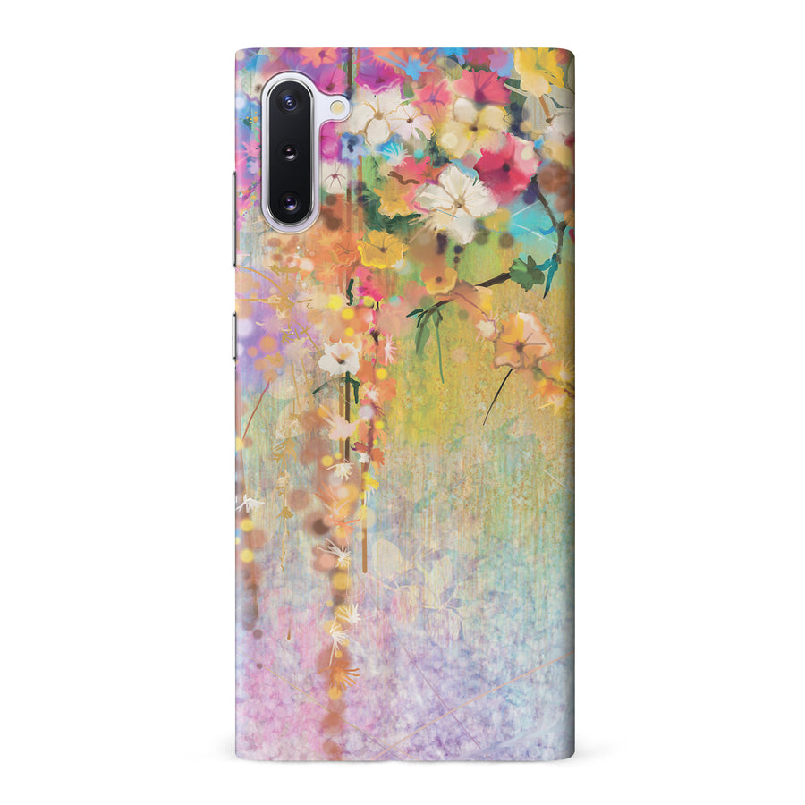 Samsung Galaxy Note 10 Midnight Bloom Painted Flowers Phone Case