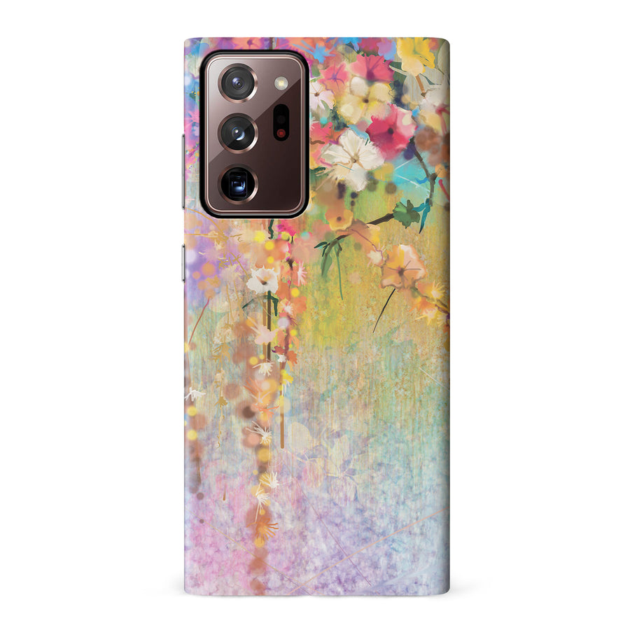 Samsung Galaxy Note 20 Ultra Midnight Bloom Painted Flowers Phone Case