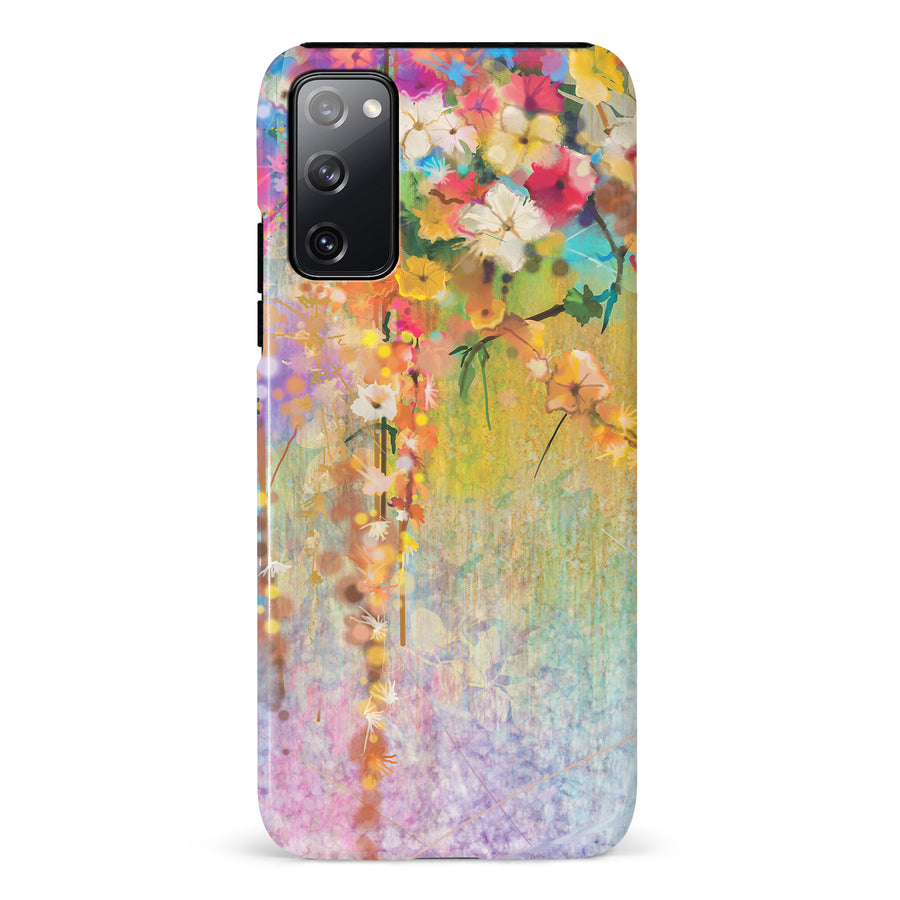 Samsung Galaxy S20 FE Midnight Bloom Painted Flowers Phone Case