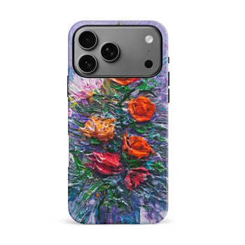 iPhone 17 Pro Max Rhapsody Painted Flowers Phone Case