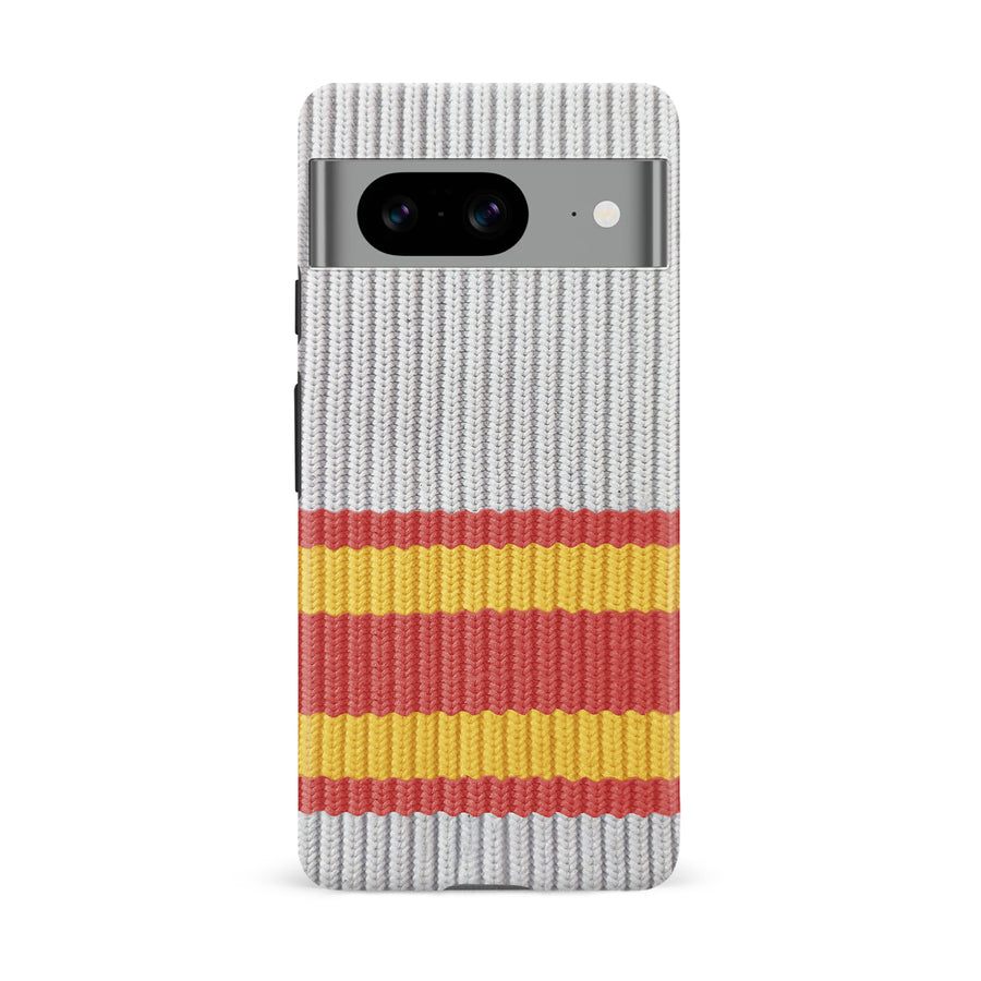 Google Pixel 8 Hockey Sock Phone Case - Calgary Flames Away