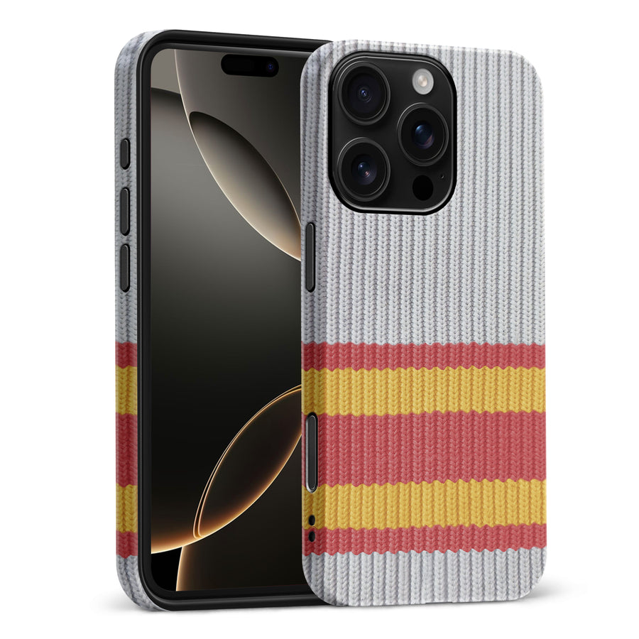 iPhone 16 Pro Max Hockey Sock Phone Case - Calgary Flames Away