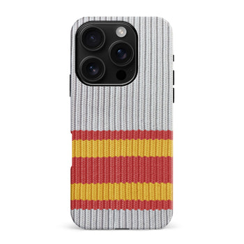 iPhone 16 Pro Max Hockey Sock Phone Case - Calgary Flames Away